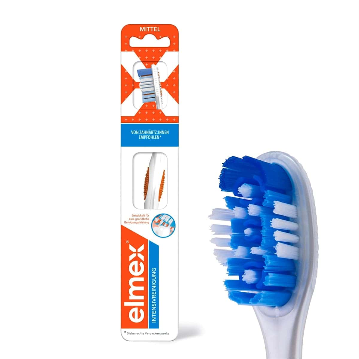 elmex Brosse à dents Intensiv-Nettoyage, 1 pièce — produit allemand authentique au Maroc