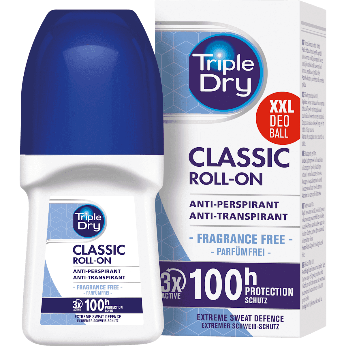 Triple Dry antiperspirant Deodorant bille Classic, 50 ml — authentic German product in Morocco