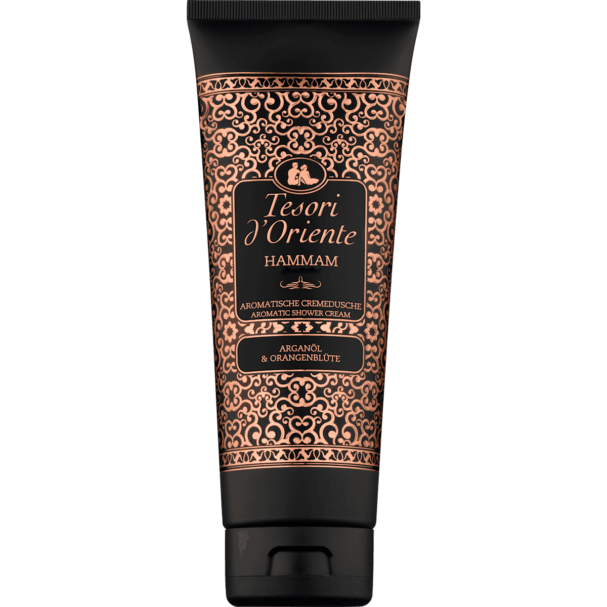 Tesori d'Oriente crème de douche Hammam, huile d'argan & fleur d'oranger, 250 ml (Tesori d'Oriente Cremedusche Hammam, Arganöl & Orangenblüte, 250 ml) — produit allemand authentique au Maroc