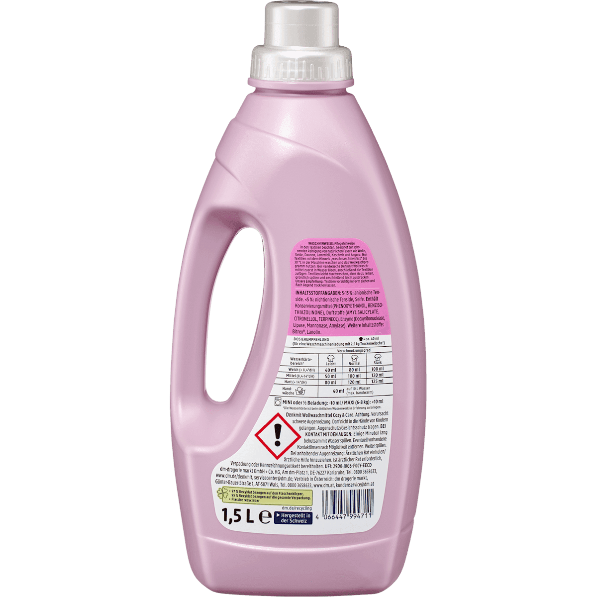 Denkmit grain fin-& Lessive laine Cozy&Care, 30 lavages (Denkmit Fein-& Wollwaschmittel Cozy&Care, 30 Wl) — منتج ألماني أصلي في المغرب