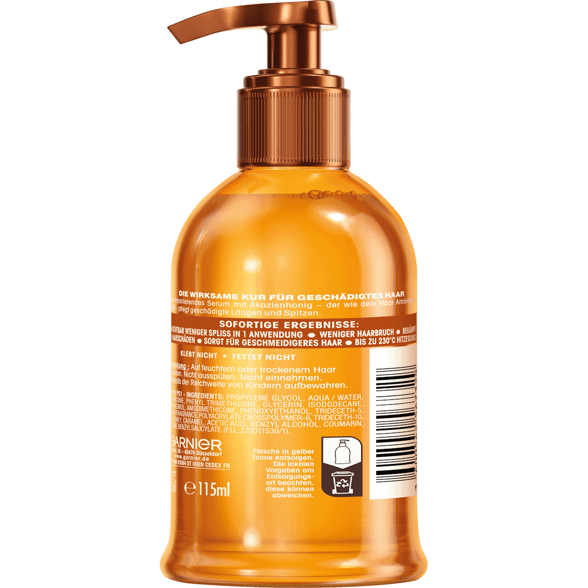 Wahre Schätze hair serum honey repairing, 115 ml (Wahre Schätze Haarserum Honig reparierend, 115 ml) — authentic German product in Morocco