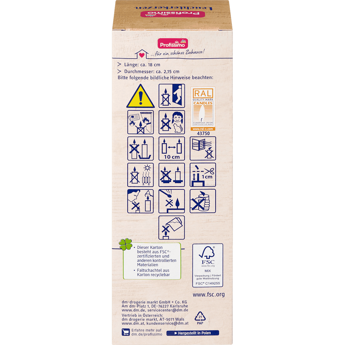 Profissimo Leuchterkerzen Champagner, 9 pcs (Profissimo Leuchterkerzen Champagner, 9 St) — authentic German product in Morocco