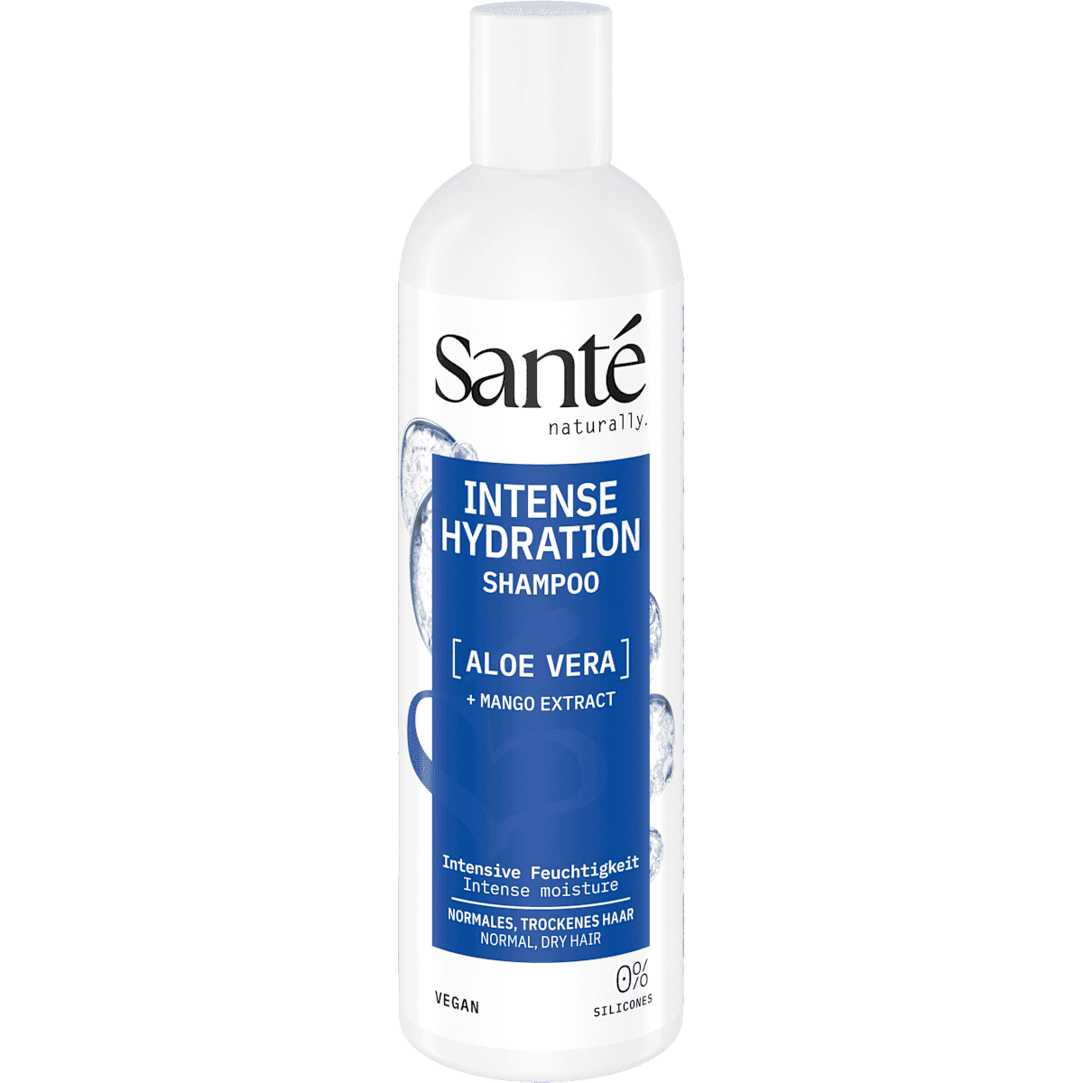 Santé naturally. Shampooing Intense Hydration, 250 ml (Santé naturally. Shampoo Intense Hydration, 250 ml) — produit allemand authentique au Maroc