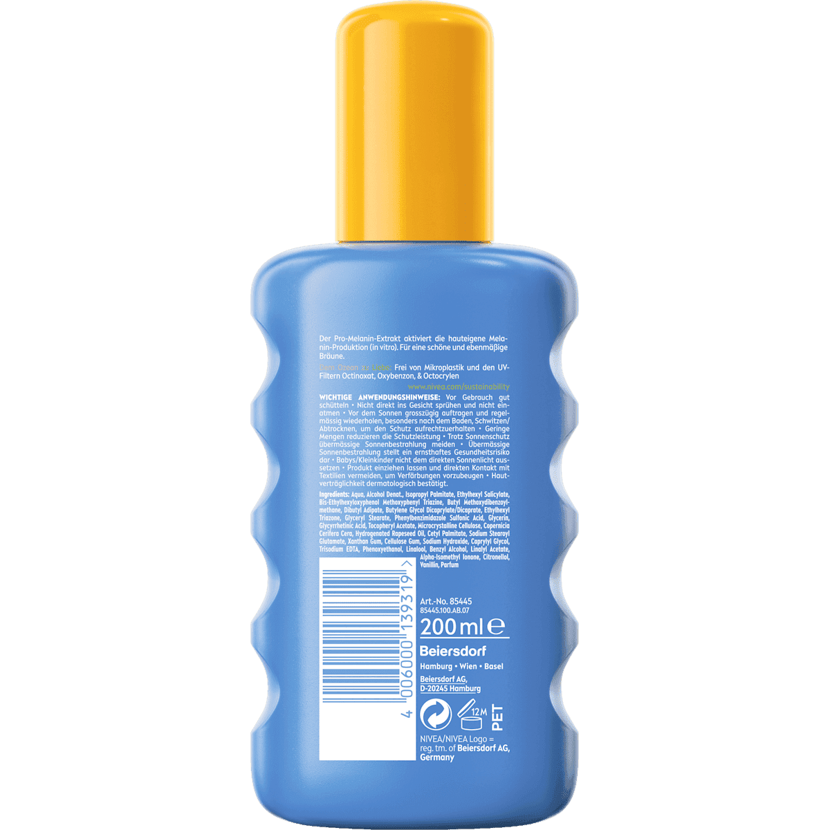 NIVEA SUN Spray solaire Protège & Bronze LSF 30, 200 ml (NIVEA SUN Sonnenspray Schutz & Bräune LSF 30, 200 ml) — produit allemand authentique au Maroc