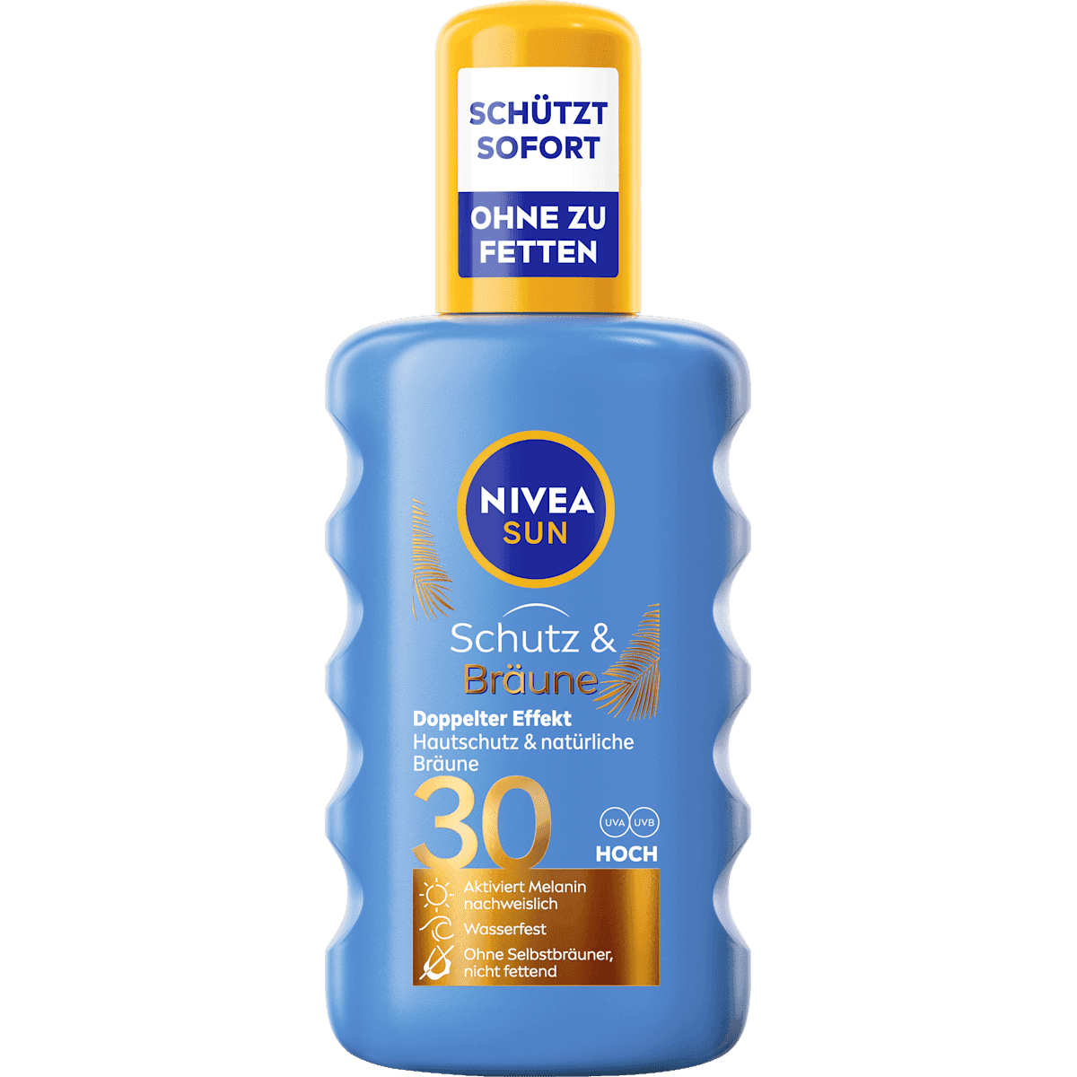 NIVEA SUN sun spray Protect & Bronze LSF 30, 200 ml — authentic German product in Morocco