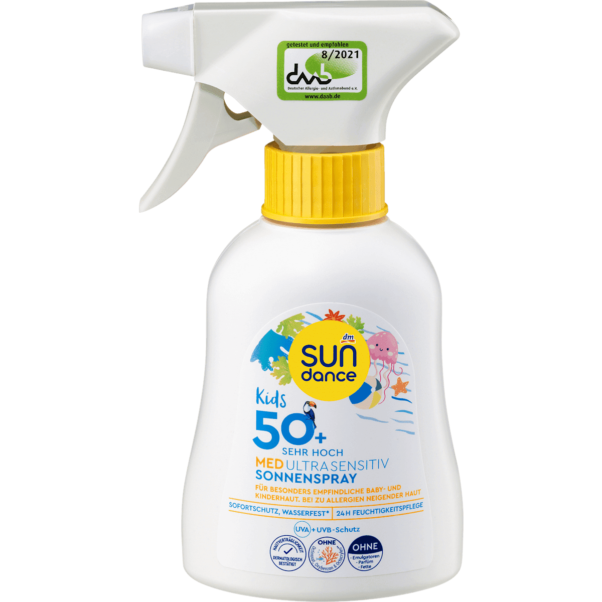 SUNDANCE Spray solaire Kids, MED ultra sensible, LSF 50+, 200 ml (SUNDANCE Sonnenspray Kids, MED ultra sensitiv, LSF 50+, 200 ml) — منتج ألماني أصلي في المغرب