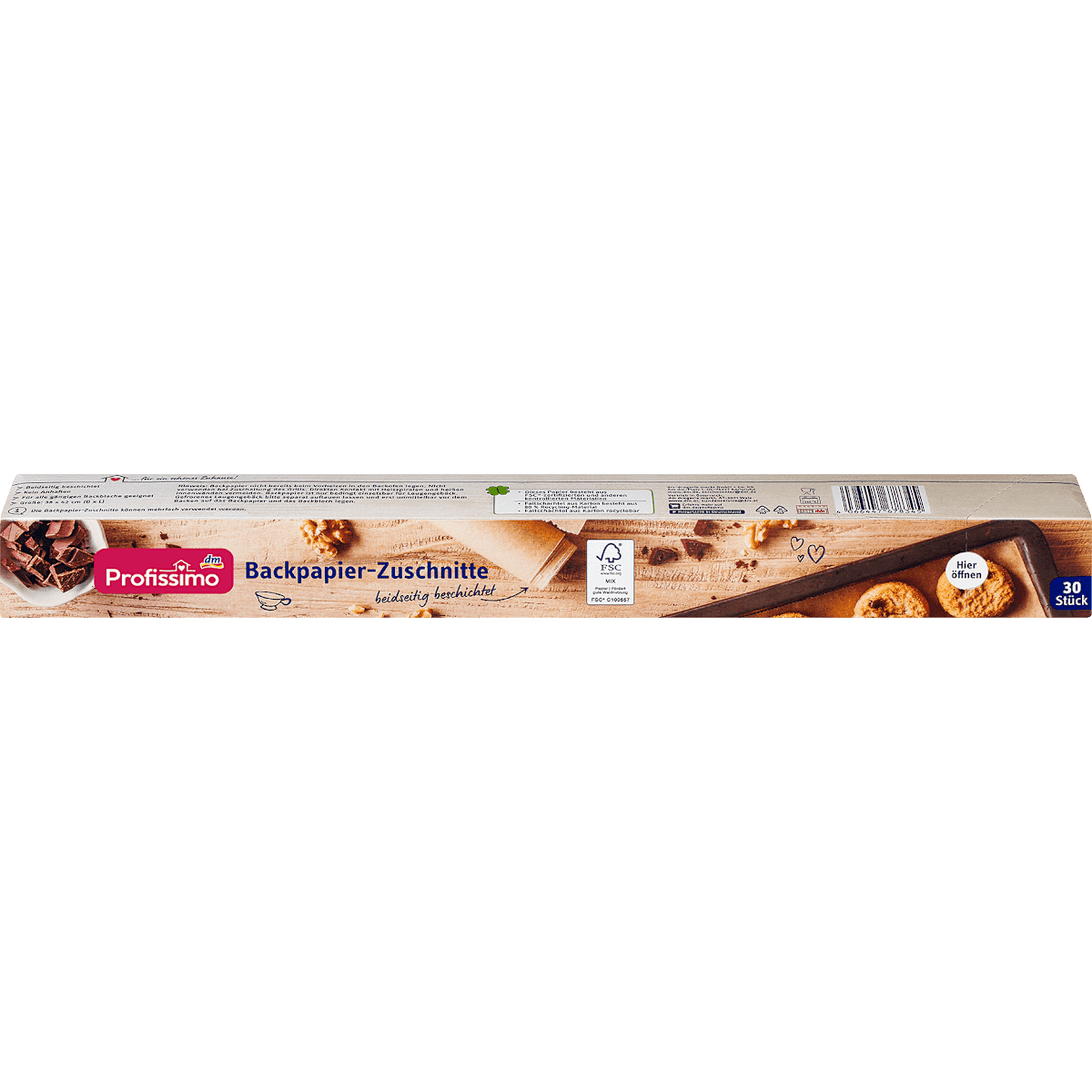 Profissimo Papier cuisson prédécoupé, 30 pièces (Profissimo Backpapier Zuschnitte, 30 St) — منتج ألماني أصلي في المغرب