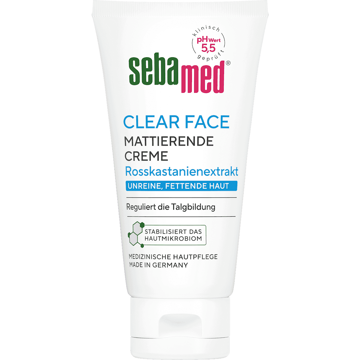 sebamed Crème visage matifiante, peau grasse à imperfections, 50 ml — produit allemand authentique au Maroc