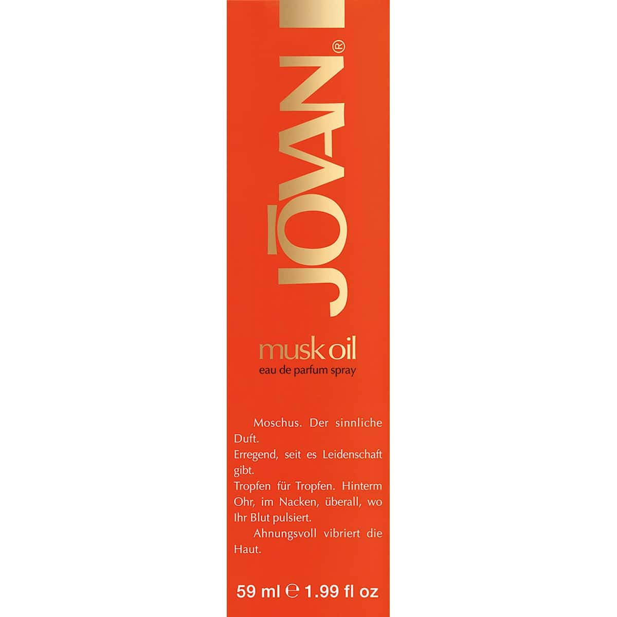 Jovan Musk Oil Eau de Parfum, 59 ml — produit allemand authentique au Maroc