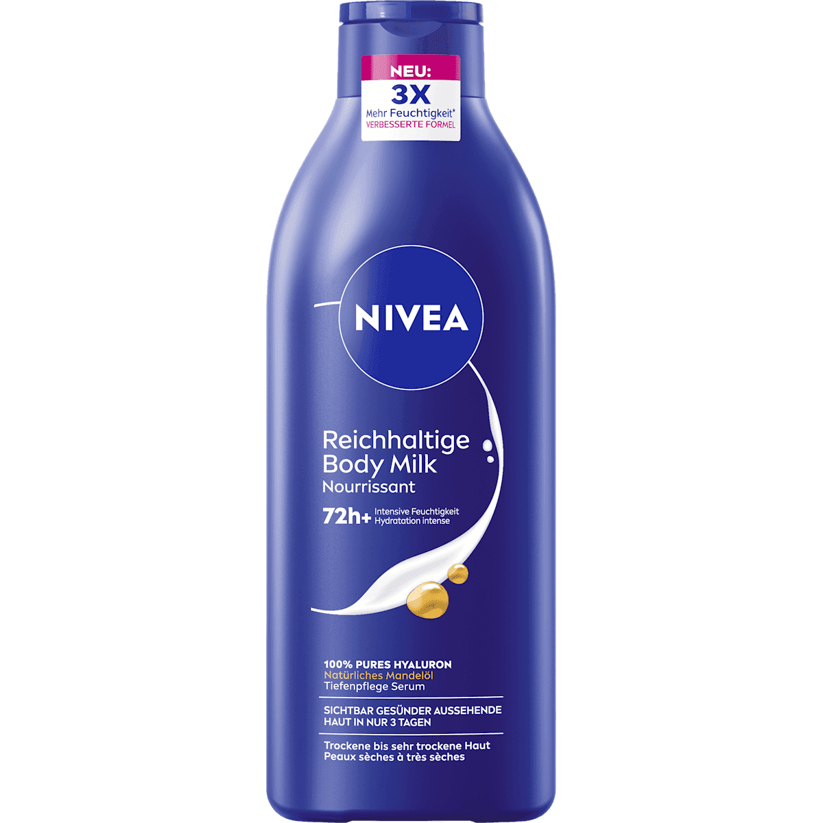 NIVEA Lait corporel Reichhaltige Body Milk, 400 ml — produit allemand authentique au Maroc
