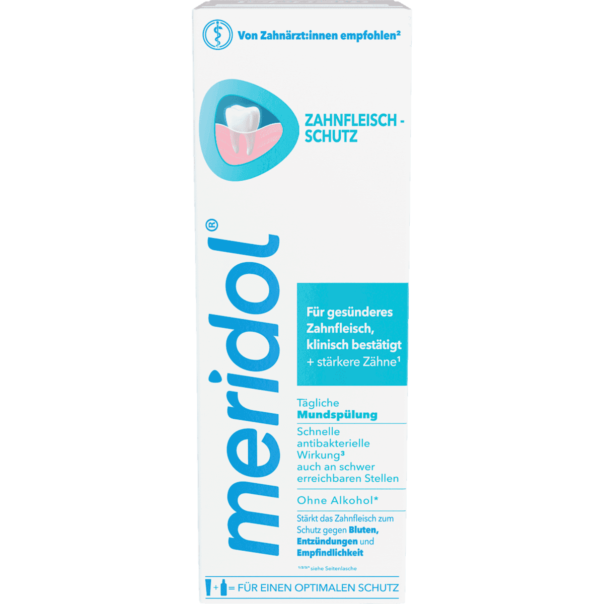 meridol Bain de bouche protection des gencives antibactérien, 400 ml (meridol Mundspülung Zahnfleischschutz antibakteriell, 400 ml) — منتج ألماني أصلي في المغرب