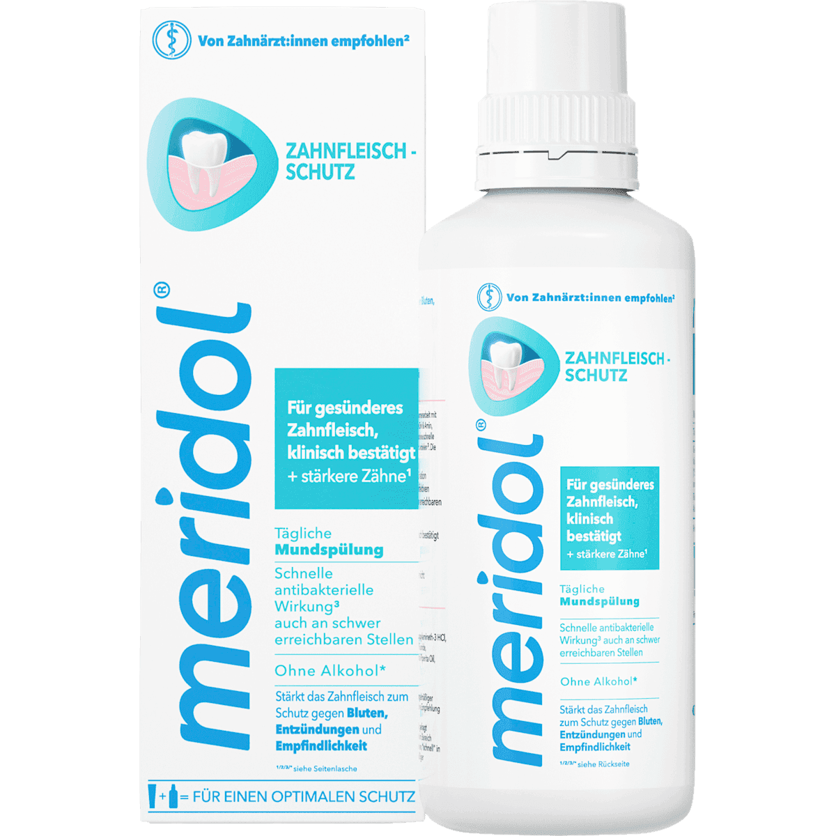 meridol Bain de bouche protection des gencives antibactérien, 400 ml — منتج ألماني أصلي في المغرب