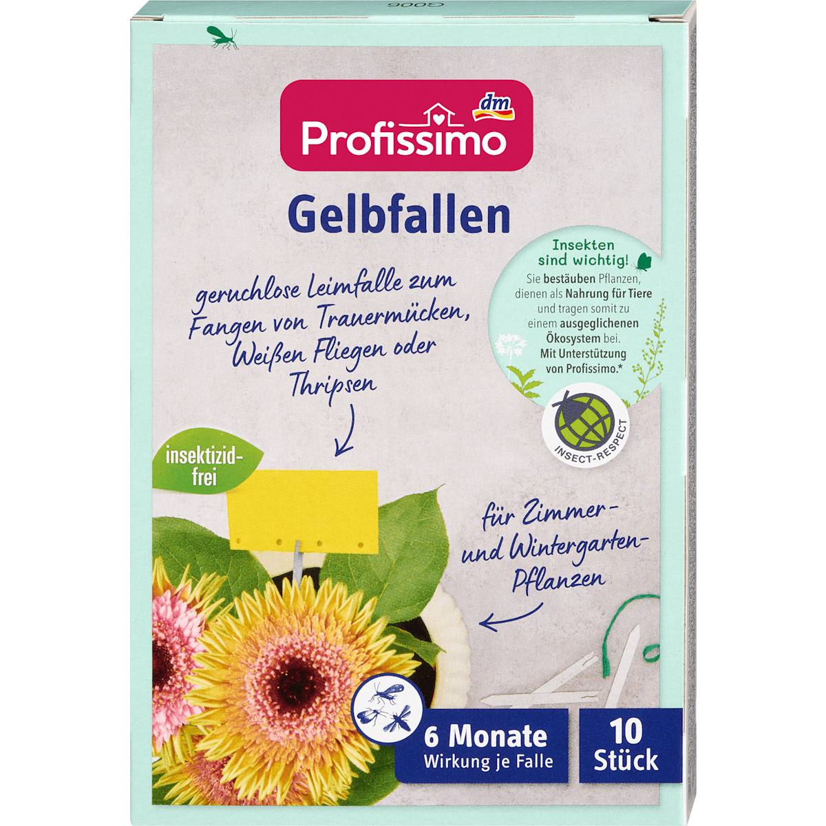 Profissimo Pièges jaunes englués, 10 pièces (Profissimo Gelbfallen, 10 St) — produit allemand authentique au Maroc