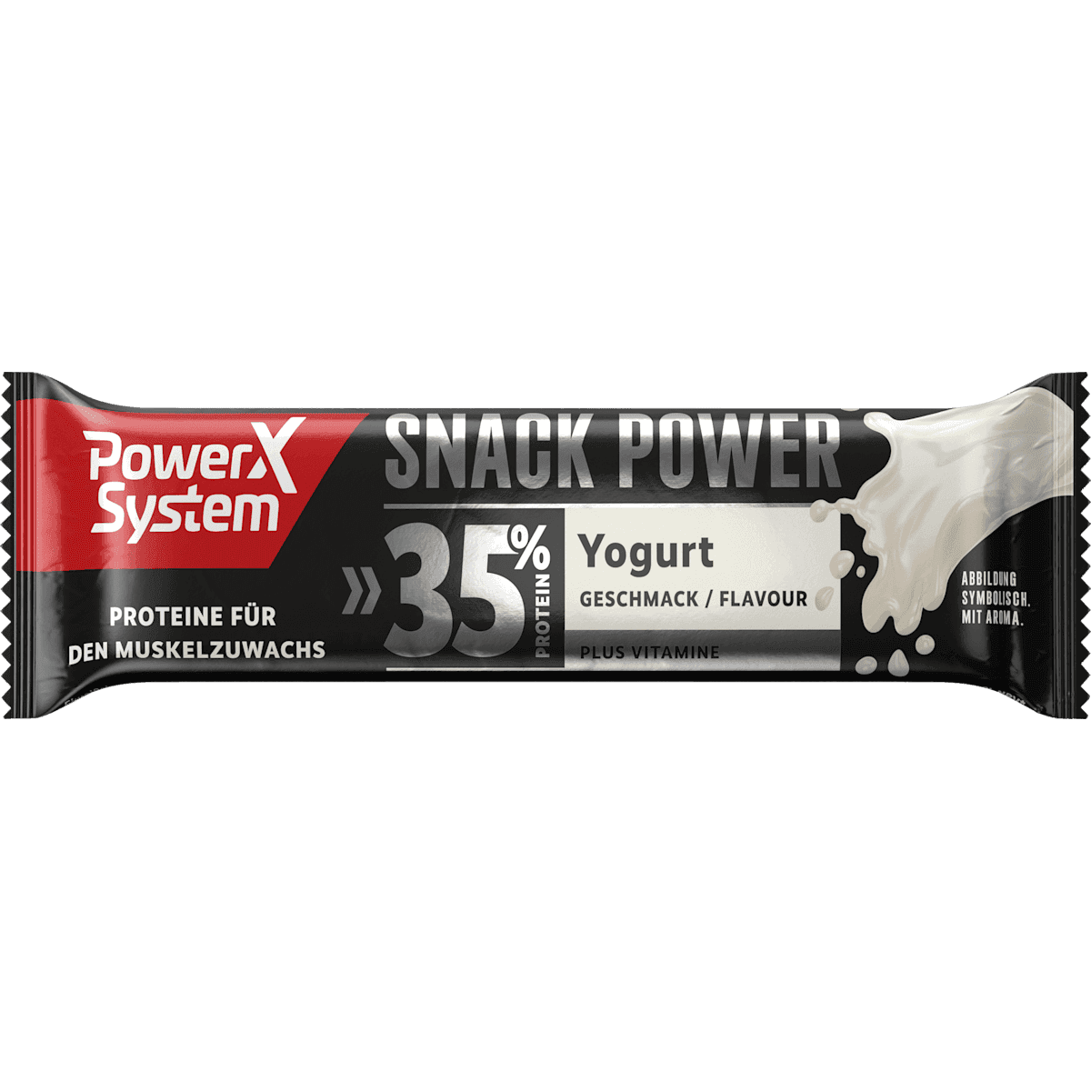 PowerX System Barres protéinées 35%, Snack Power Yogurt goût, 45 g — produit allemand authentique au Maroc