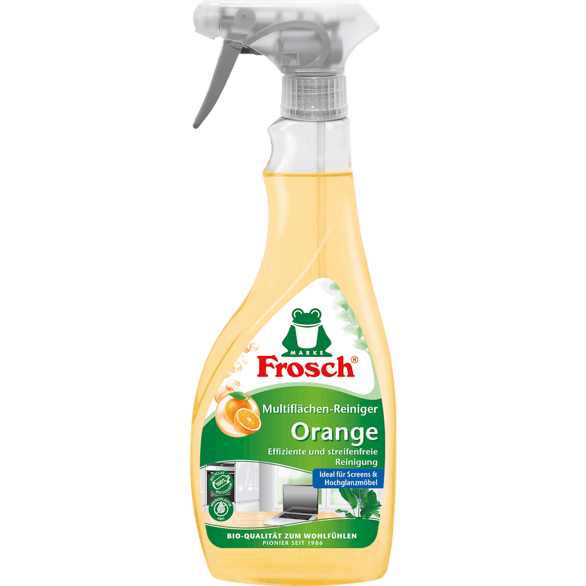 Frosch Nettoyant multi-usages multi-surfaces orange, 500 ml (Frosch Allzweckreiniger Multiflächen Orange, 500 ml) — produit allemand authentique au Maroc
