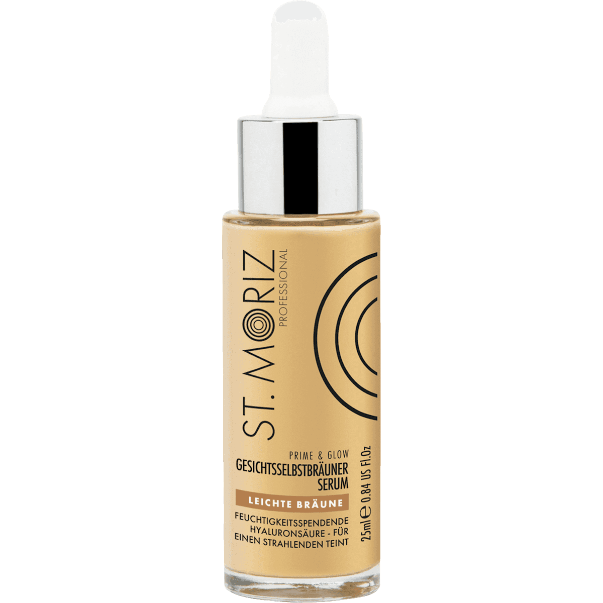 St. Moriz Autobronzant Serum visage Prime & Glow, hâle léger, 25 ml (St. Moriz Selbstbräuner Serum Gesicht Prime & Glow, leichte Bräune, 25 ml) — produit allemand authentique au Maroc