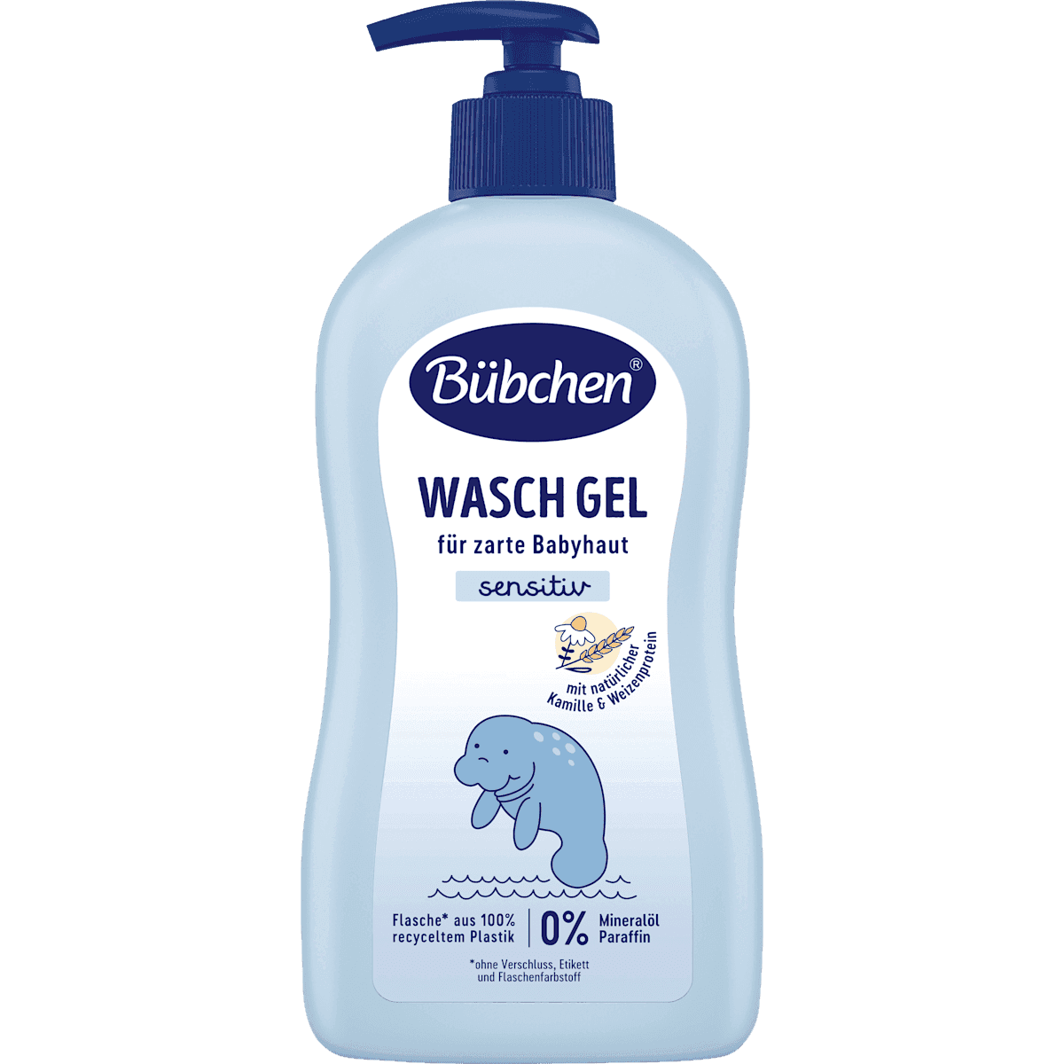 Bübchen Bébé Gel nettoyant sensitiv, 0,4 l — produit allemand authentique au Maroc