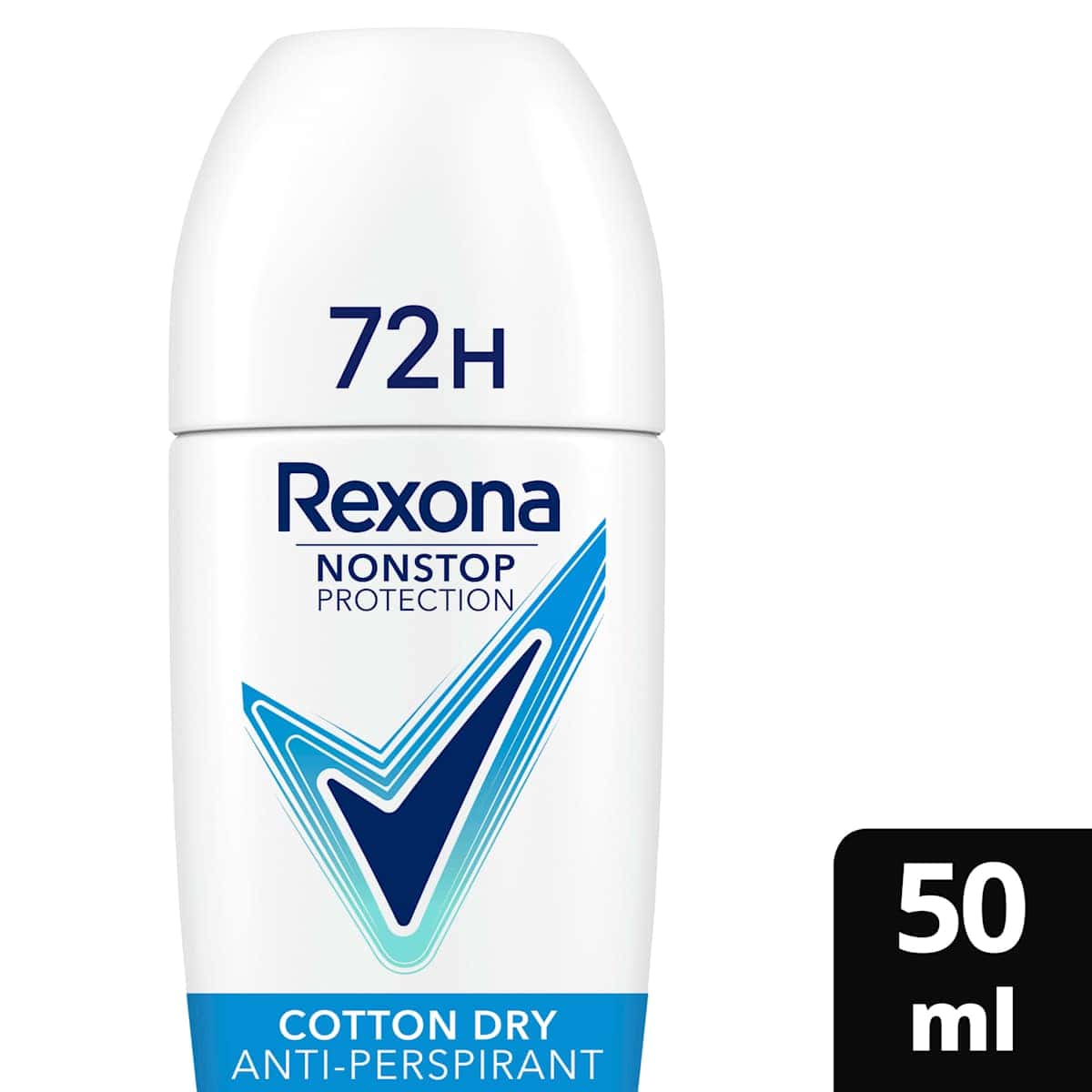 Rexona anti-transpirant Déodorant bille Nonstop Protection Cotton Dry, 50 ml — produit allemand authentique au Maroc