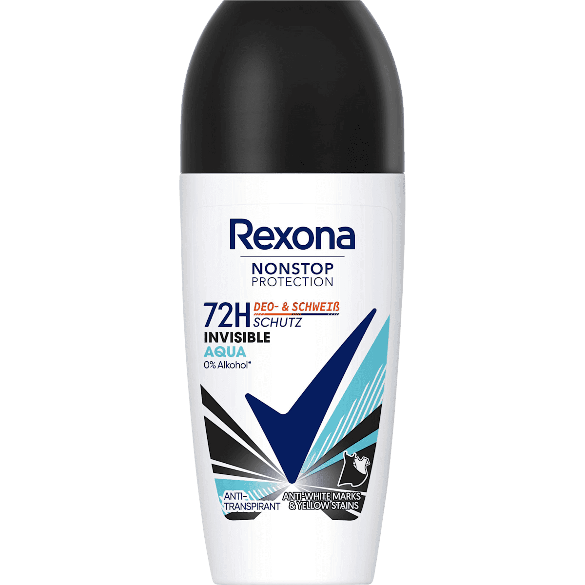 Rexona antiperspirant Deodorant bille Nonstop Protection Invisible Aqua, 50 ml (Rexona Antitranspirant Deo Roll-on Nonstop Protection Invisible Aqua, 50 ml) — authentic German product in Morocco