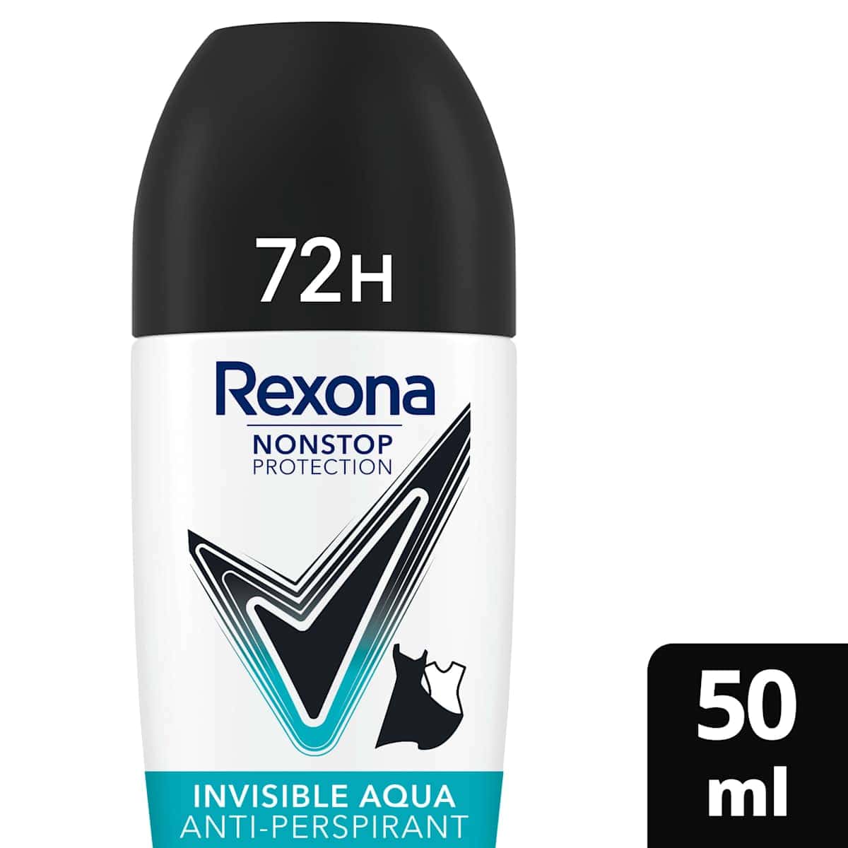 Rexona anti-transpirant Déodorant bille Nonstop Protection Invisible Aqua, 50 ml — produit allemand authentique au Maroc