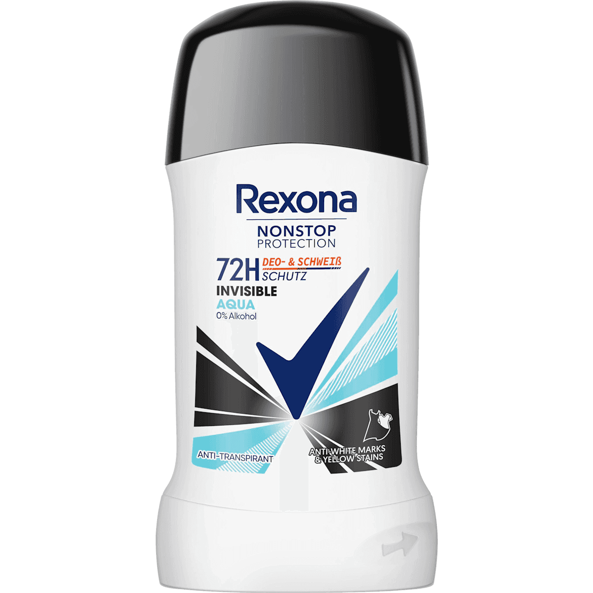 Rexona antiperspirant Deodorant stick Nonstop Protection Invisible Aqua, 50 ml (Rexona Antitranspirant Deostick Nonstop Protection Invisible Aqua, 50 ml) — authentic German product in Morocco