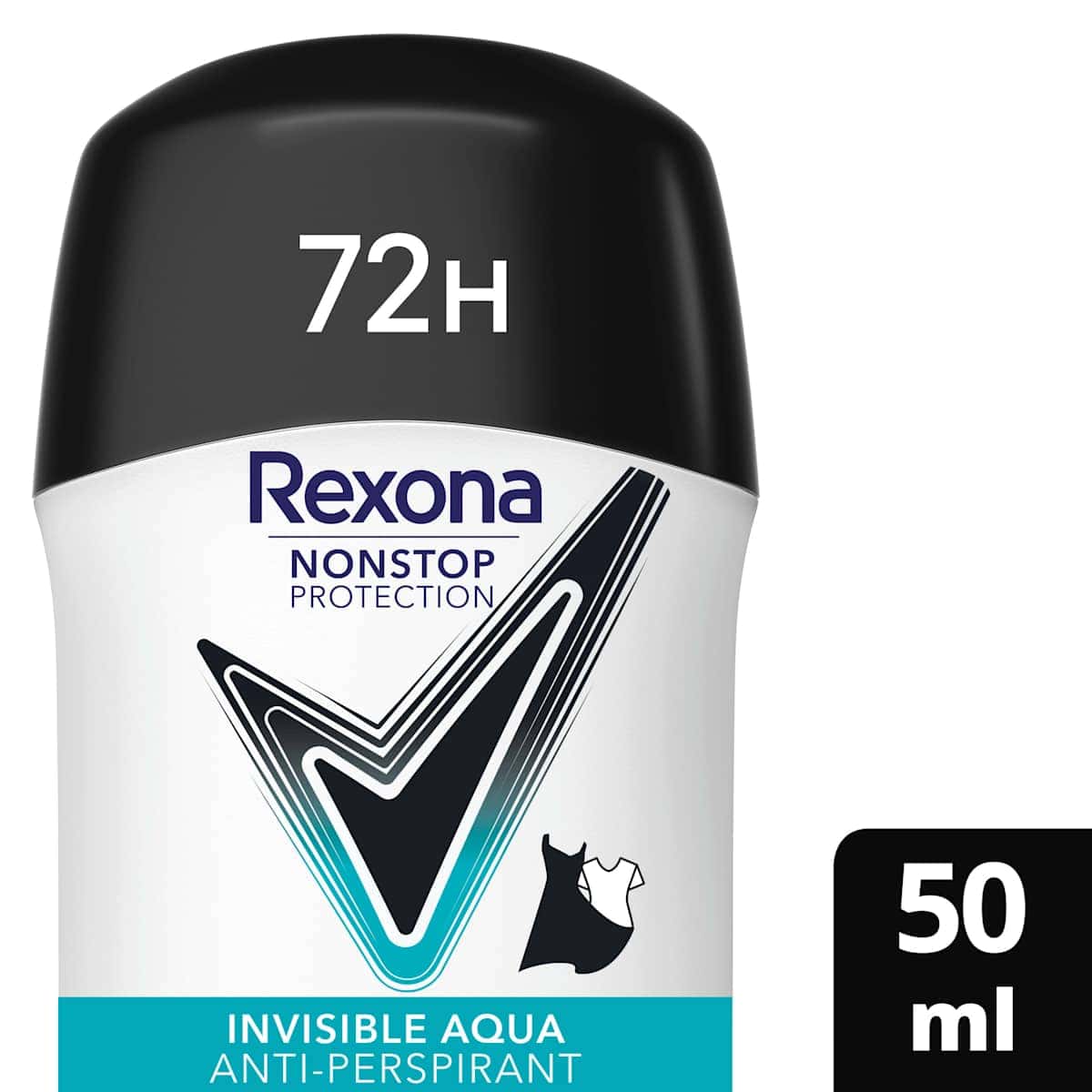 Rexona antiperspirant Deodorant stick Nonstop Protection Invisible Aqua, 50 ml (Rexona Antitranspirant Deostick Nonstop Protection Invisible Aqua, 50 ml) — authentic German product in Morocco