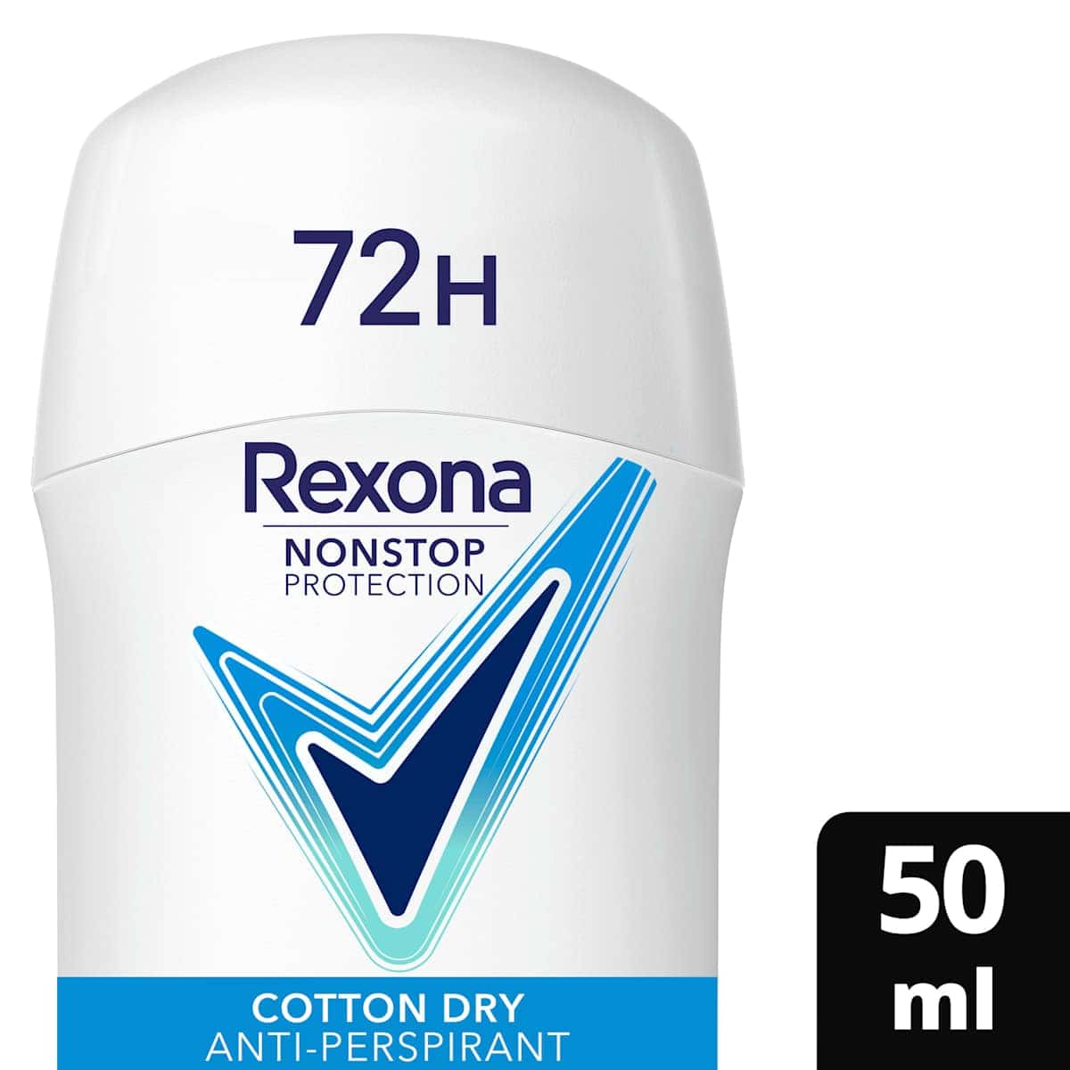 Rexona antiperspirant Deodorant stick Nonstop Protection Cotton Dry, 50 ml (Rexona Antitranspirant Deostick Nonstop Protection Cotton Dry, 50 ml) — authentic German product in Morocco