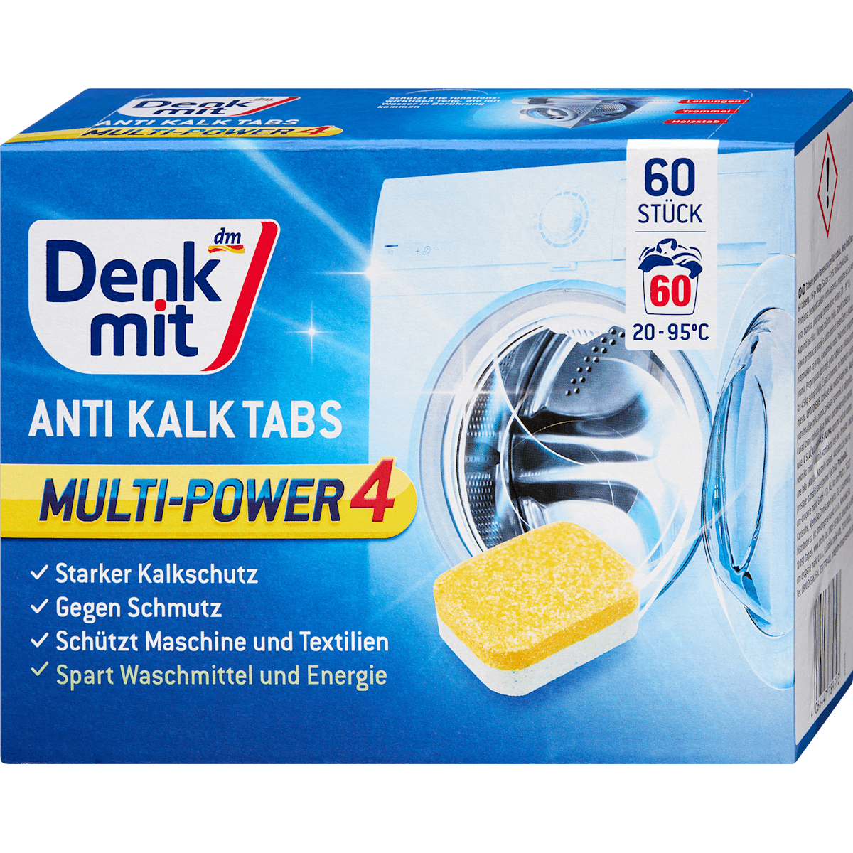 Denkmit Tablettes anti-calcaire, 60 pièces — منتج ألماني أصلي في المغرب