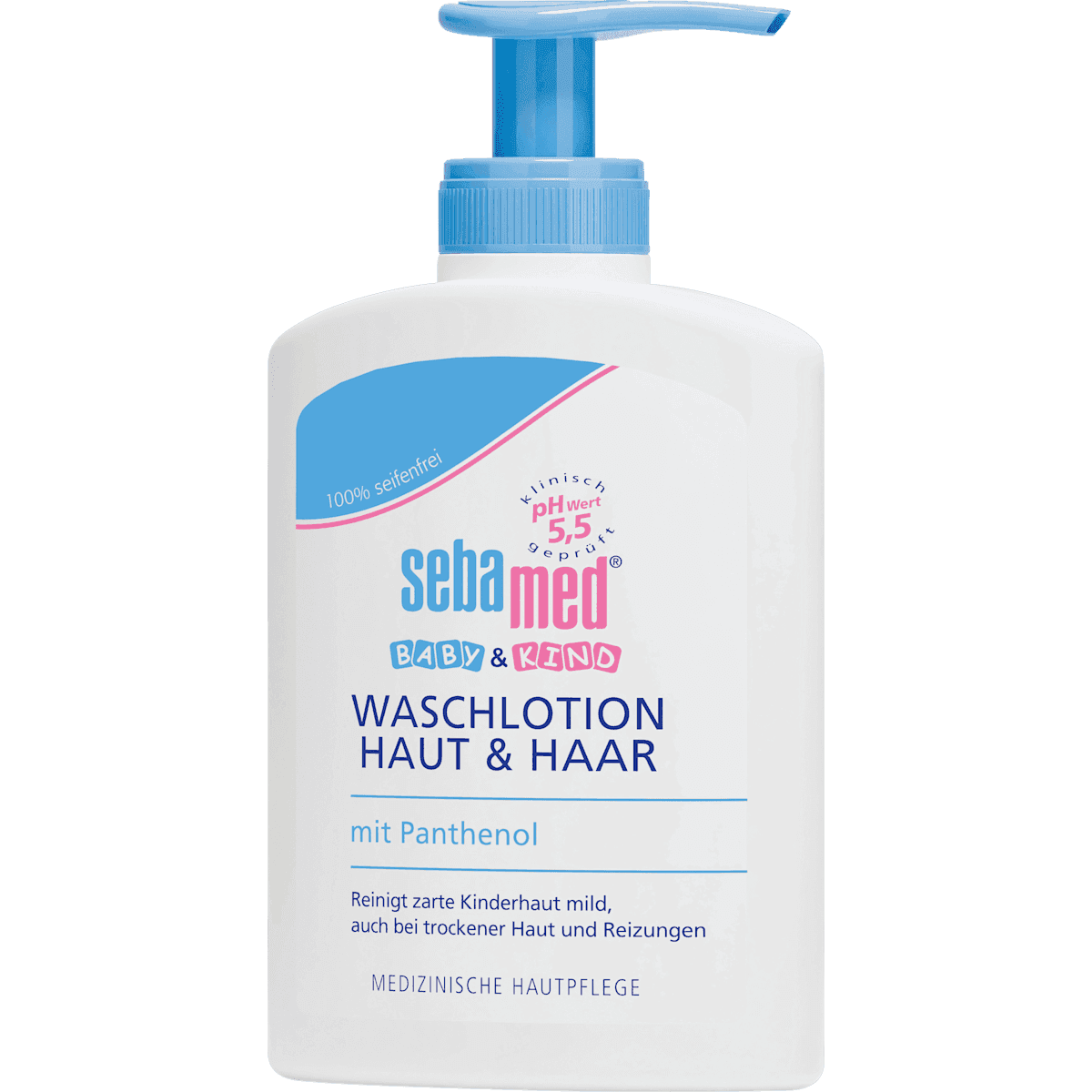 sebamed baby Baby & Kids Lotion cleansing skin & hair, 200 ml (sebamed baby Baby & Kind Waschlotion Haut & Haar, 200 ml) — authentic German product in Morocco