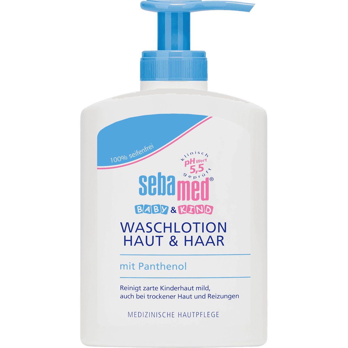 sebamed baby Baby & Kids Lotion cleansing skin & hair, 200 ml (sebamed baby Baby & Kind Waschlotion Haut & Haar, 200 ml) — authentic German product in Morocco