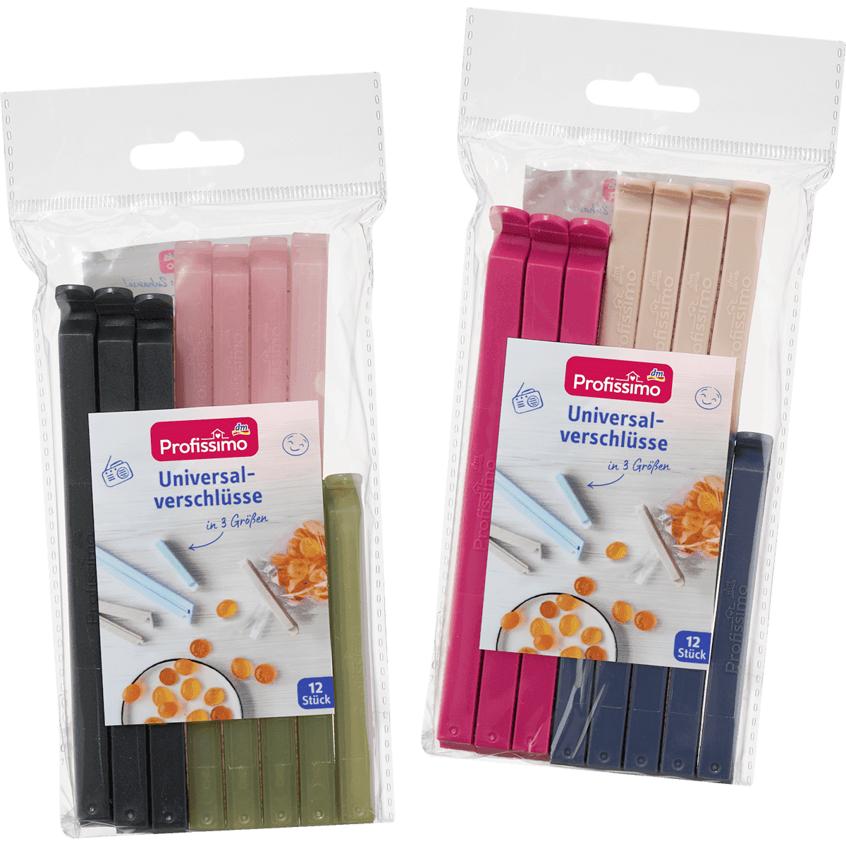 Profissimo Universalverschlüsse in 3 Größen, 12 pcs — authentic German product in Morocco