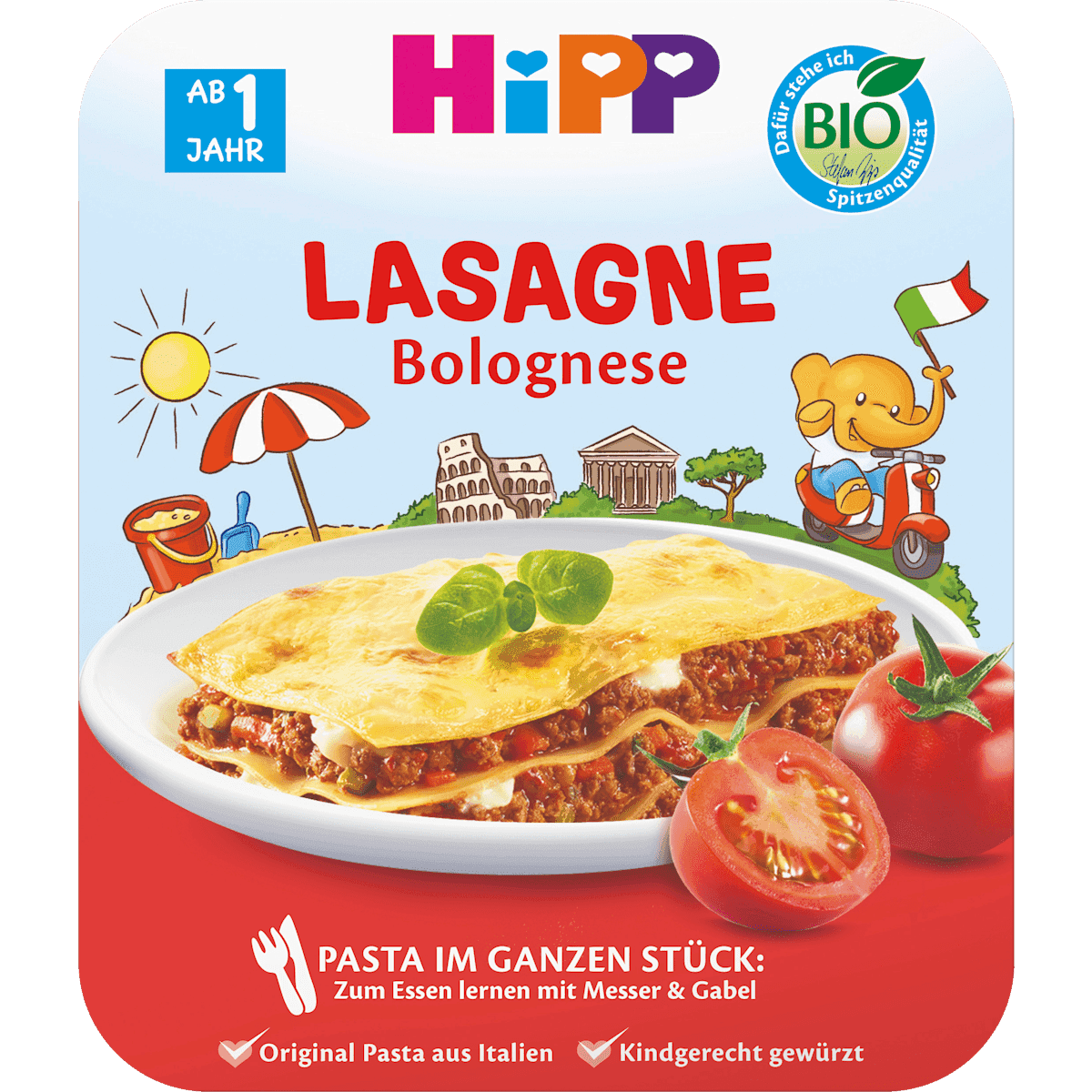 HiPP Kinderteller Lasagne Bolognese dès 1 an, 250 g — منتج ألماني أصلي في المغرب
