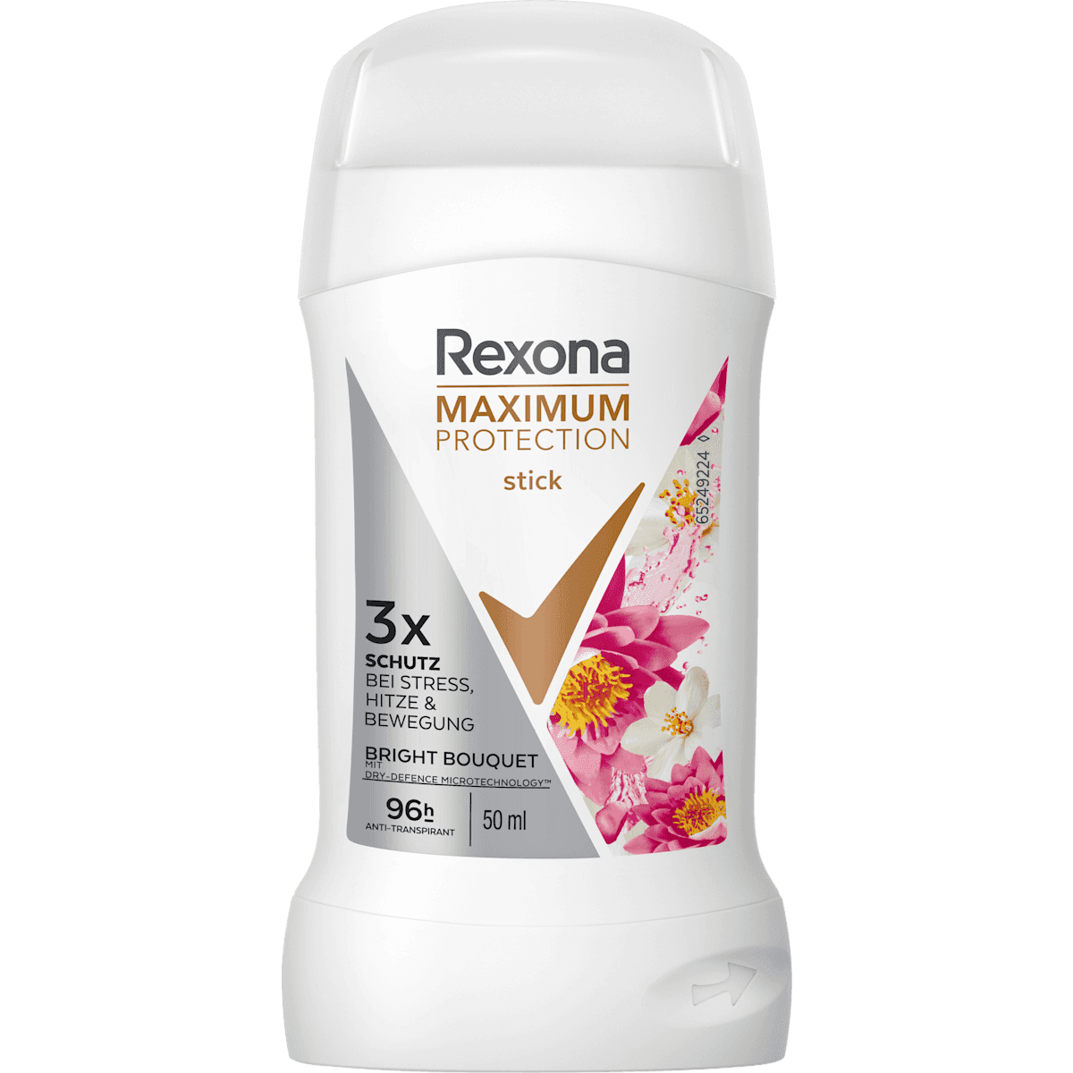 Rexona antiperspirant Deodorant stick Maximum Protection Bright Bouquet, 50 ml (Rexona Antitranspirant Deostick Maximum Protection Bright Bouquet, 50 ml) — authentic German product in Morocco