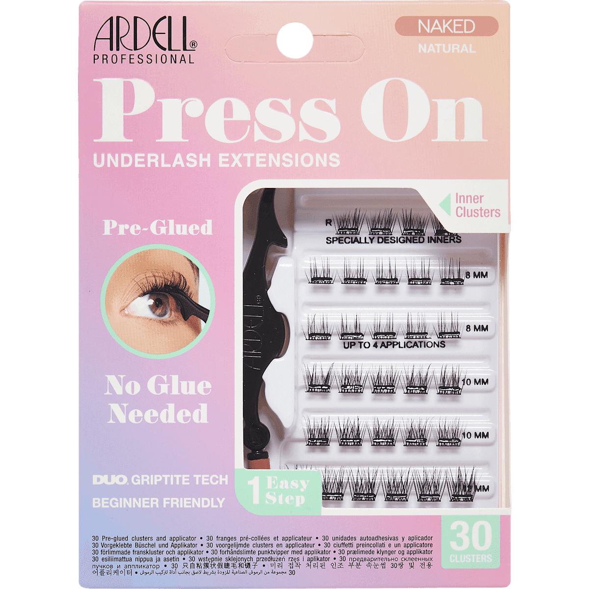 ARDELL Faux cils Set Naked Press On Natural, 1 pièce — produit allemand authentique au Maroc