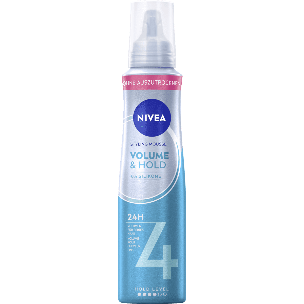 NIVEA Mousse coiffante Volume & Hold, 150 ml — produit allemand authentique au Maroc