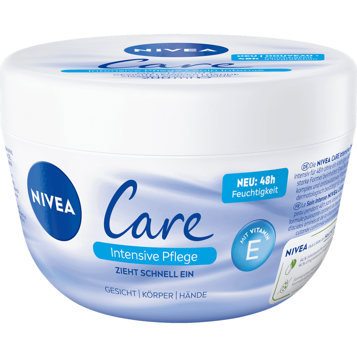 NIVEA Care crème soin intensif 2, 200 ml — produit allemand authentique au Maroc