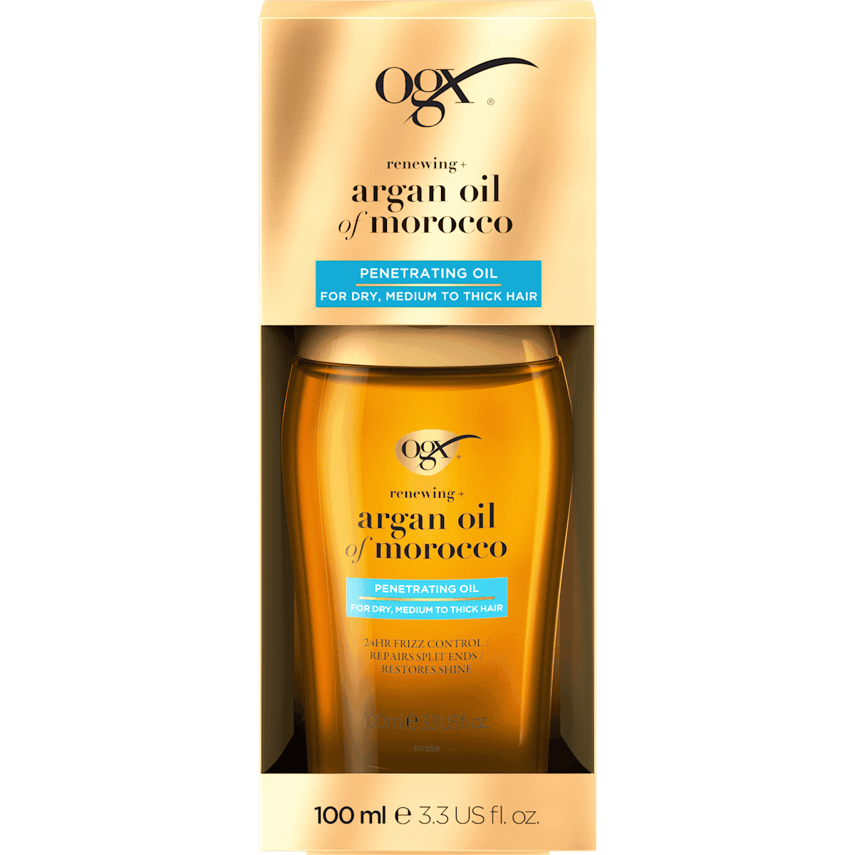 OGX Huile capillaire Moroccan Argan Penetrating Oil, 100 ml — produit allemand authentique au Maroc