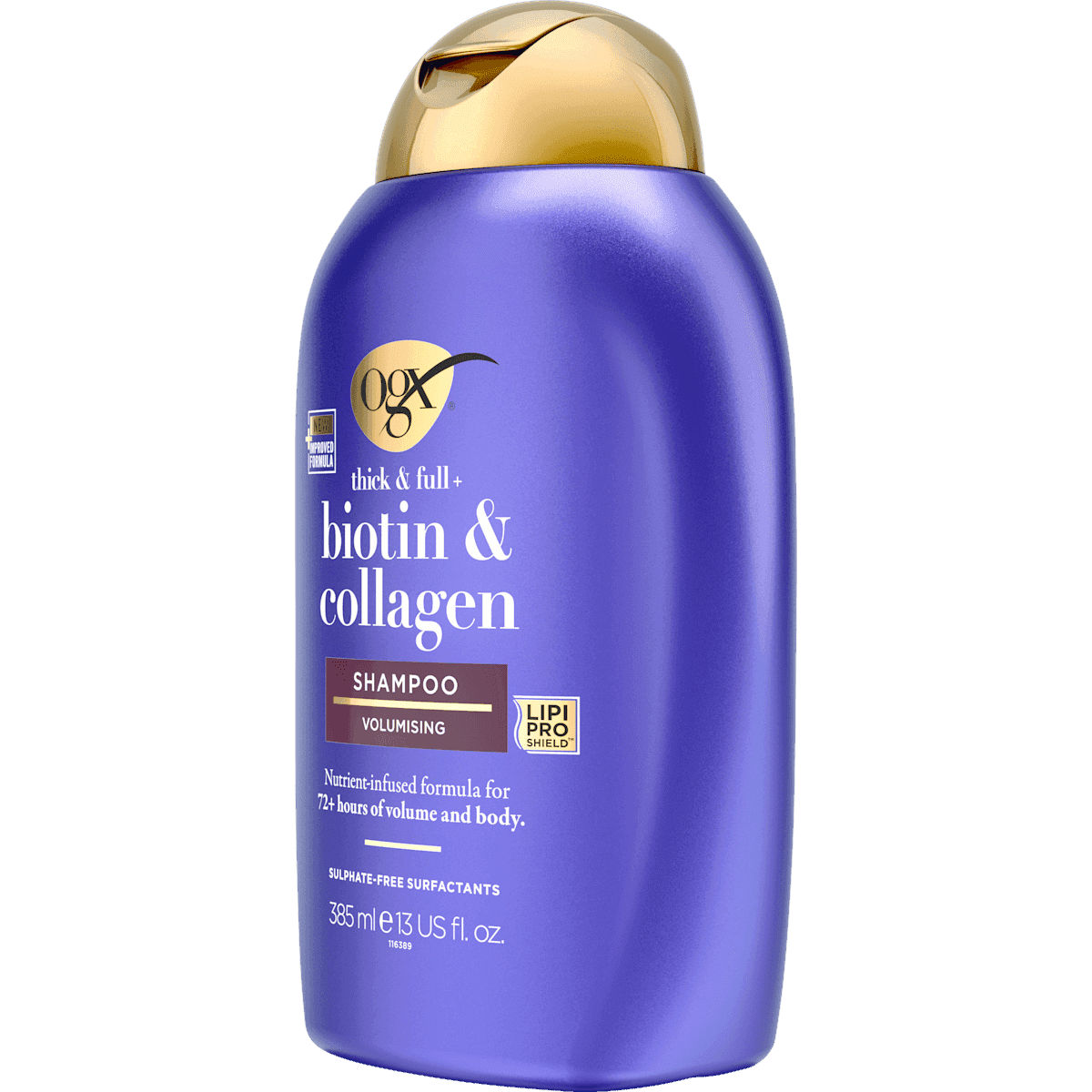 OGX Shampooing thick & full, Biotin & Collagen, 385 ml (OGX Shampoo thick & full, Biotin & Collagen, 385 ml) — produit allemand authentique au Maroc