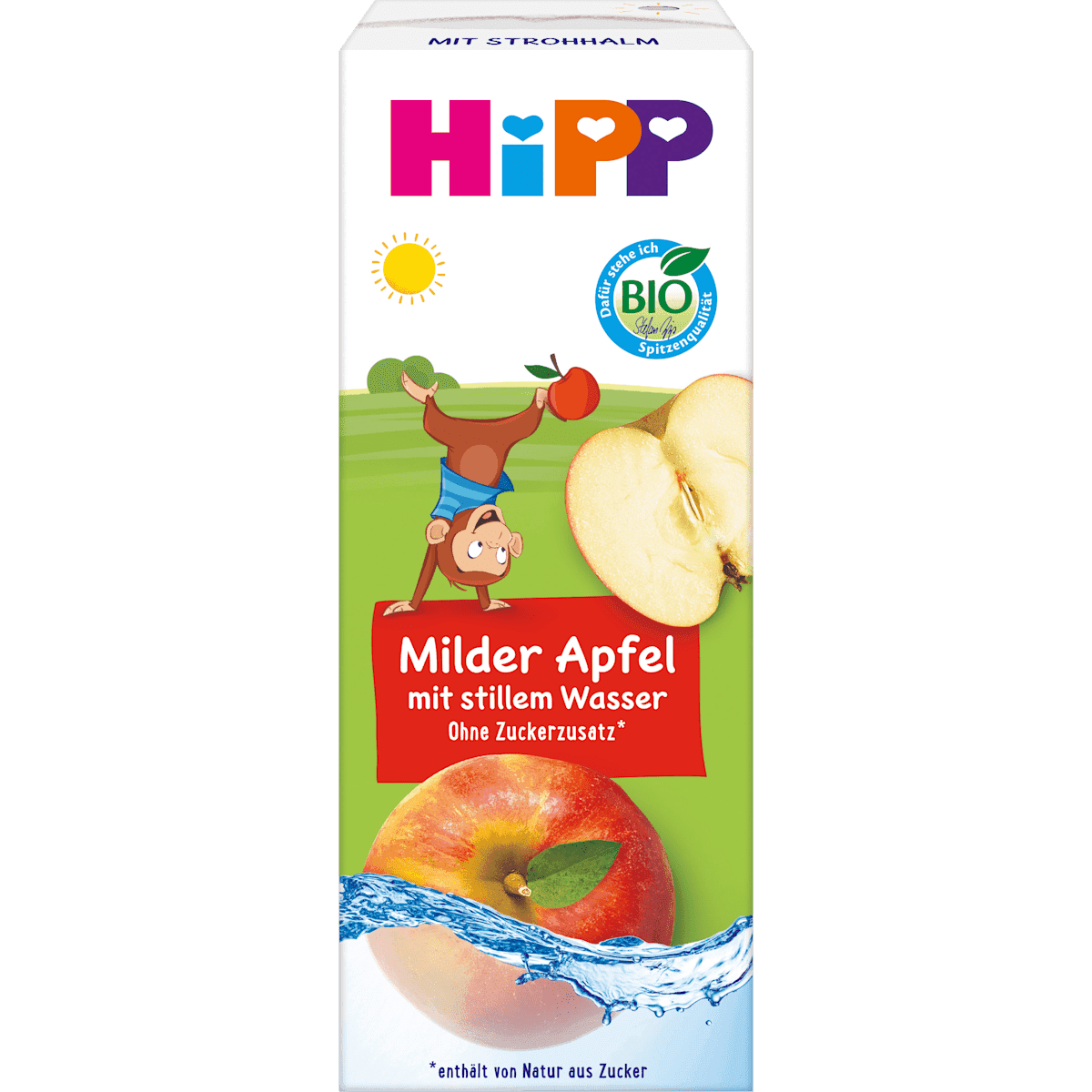 HiPP Saft Milder pomme avec stillem eau dès 1 an, 200 ml (HiPP Saft Milder Apfel mit stillem Wasser ab 1 Jahr, 200 ml) — منتج ألماني أصلي في المغرب