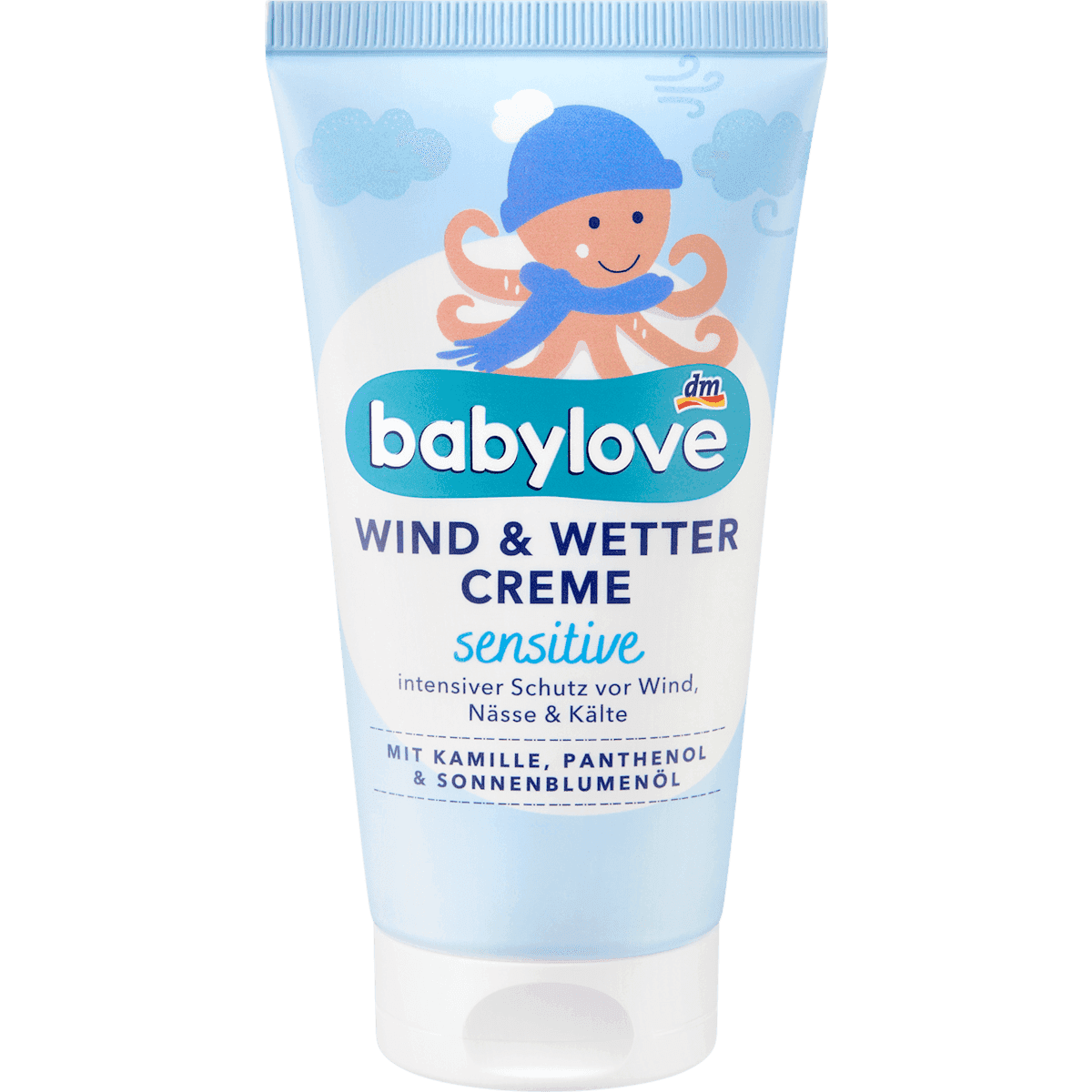 Babylove Wind & Wetter crème sensitive, 75 ml — produit allemand authentique au Maroc