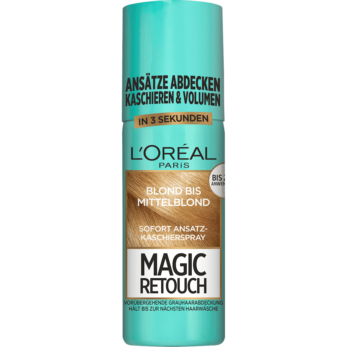 L'ORÉAL PARiS MAGIC RETOUCH Spray retouche racines Blond à blond moyen, 75 ml — produit allemand authentique au Maroc