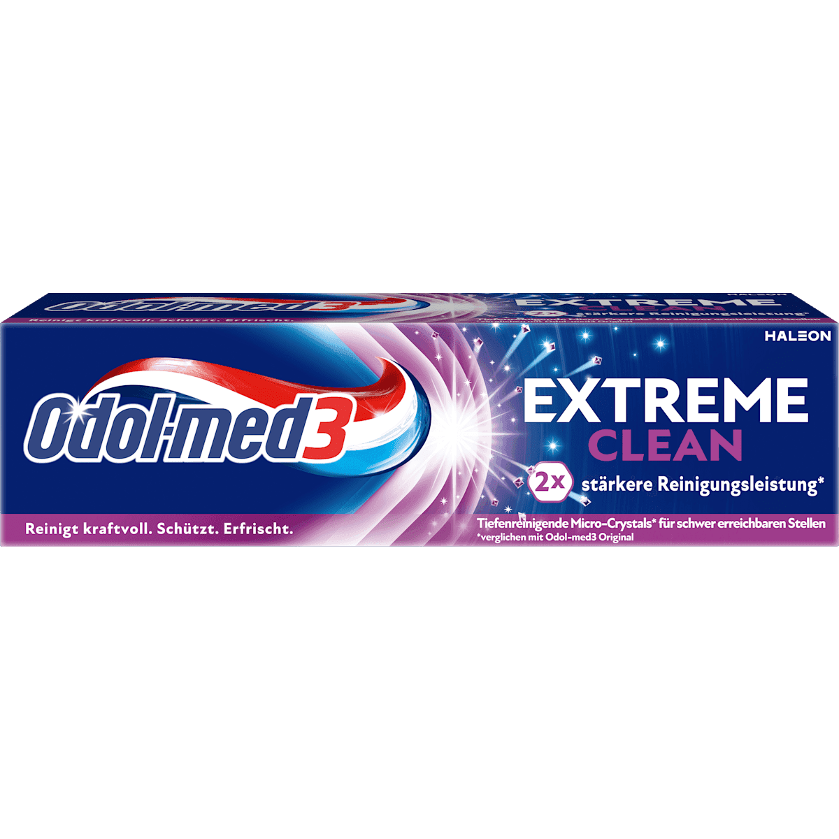 Odol med 3 Dentifrice Extreme Clean, 75 ml (Odol med 3 Zahnpasta Extreme Clean, 75 ml) — produit allemand authentique au Maroc