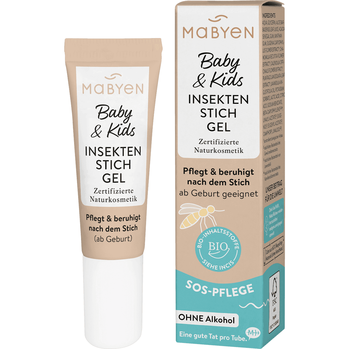 Mabyen Insektenstichgel Soforthilfe Bébé & Kids, 10 ml — produit allemand authentique au Maroc
