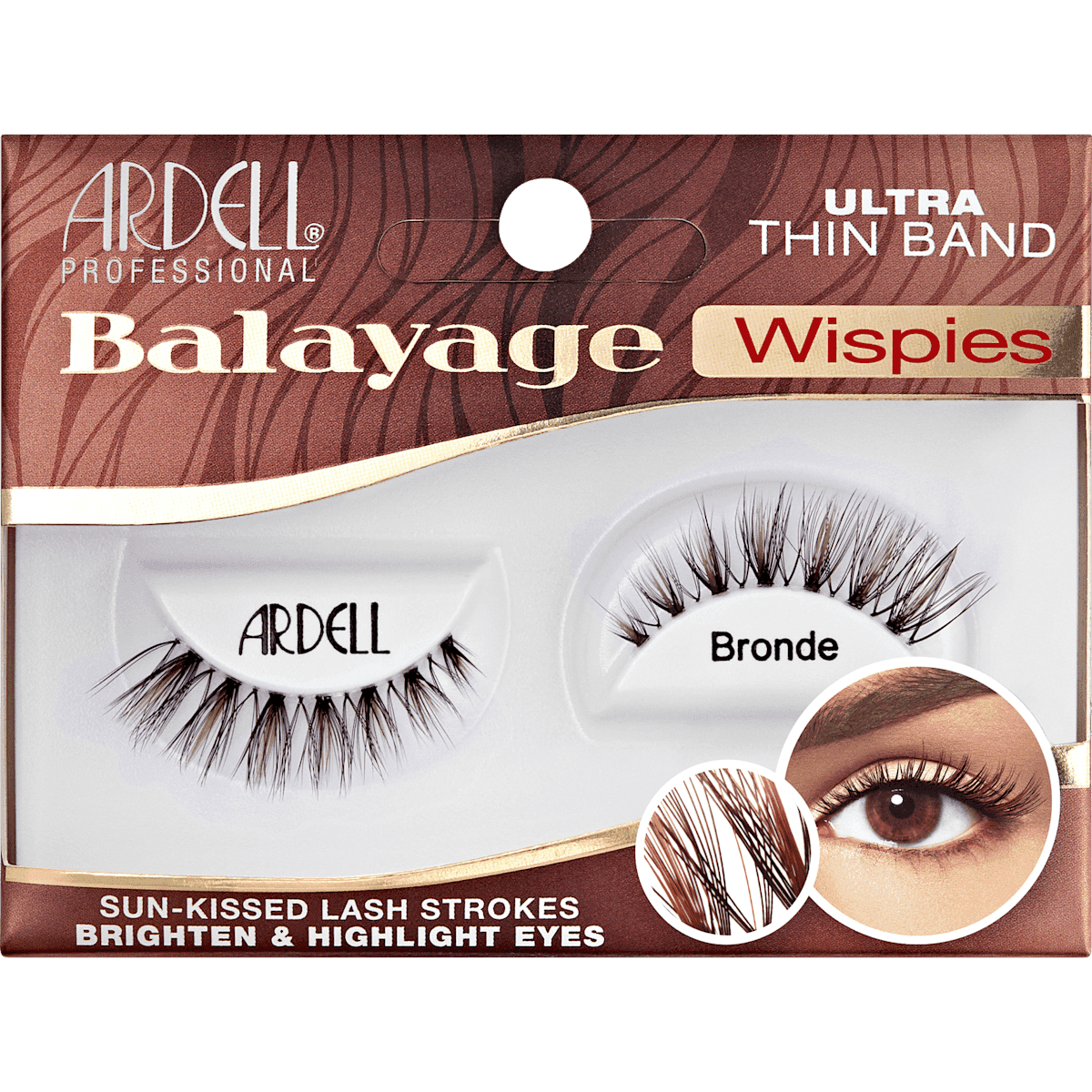 ARDELL Faux cils Balayage Wispies Bronde (1 paire), 2 pièces — produit allemand authentique au Maroc