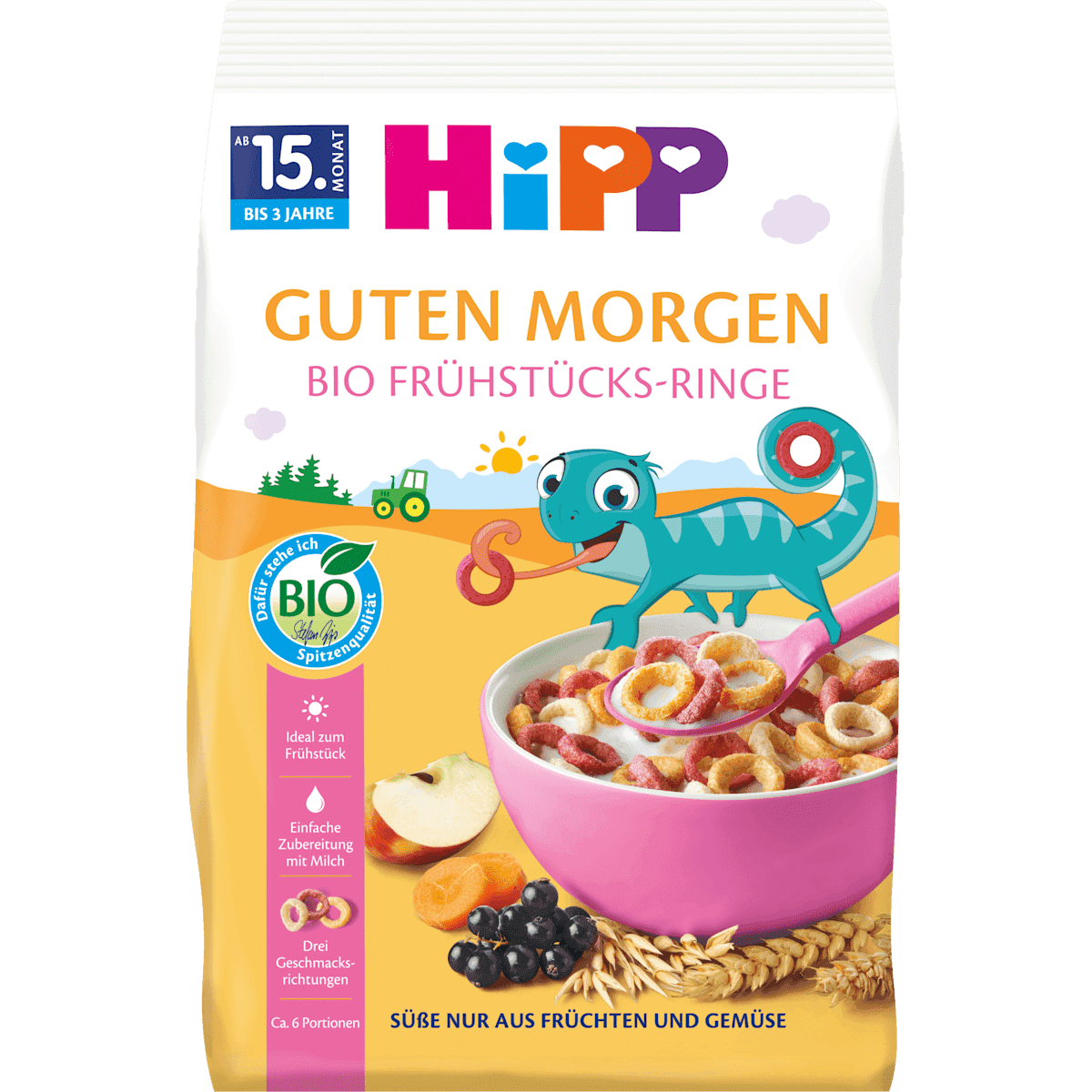 HiPP Muesli enfant Frühstücks-Ringe, dès 2 ans, 120 g — منتج ألماني أصلي في المغرب