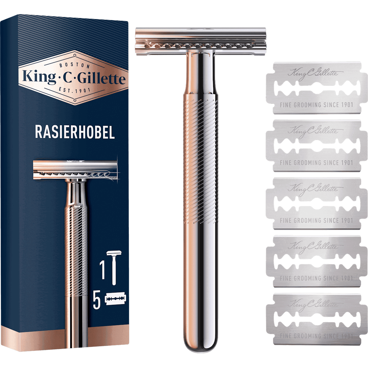 King C. Gillette Rasoir de sûreté double tranchant, 1 pièce — produit allemand authentique au Maroc
