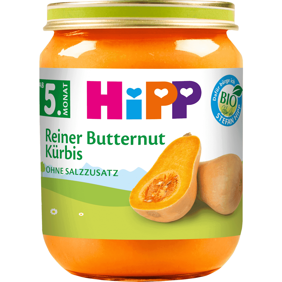 HiPP légumes Butternut-courge, dès 5 mois, 125 g (HiPP Gemüse Butternut-Kürbis, ab dem 5.Monat, 125 g) — منتج ألماني أصلي في المغرب