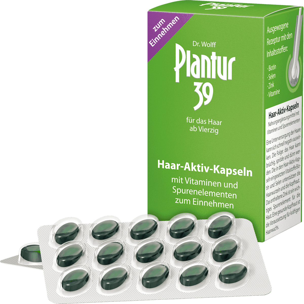 Plantur 39 cheveux-Aktiv-gélules 60 pièces, 42 g (Plantur 39 Haar-Aktiv-Kapseln 60 St., 42 g) — produit allemand authentique au Maroc