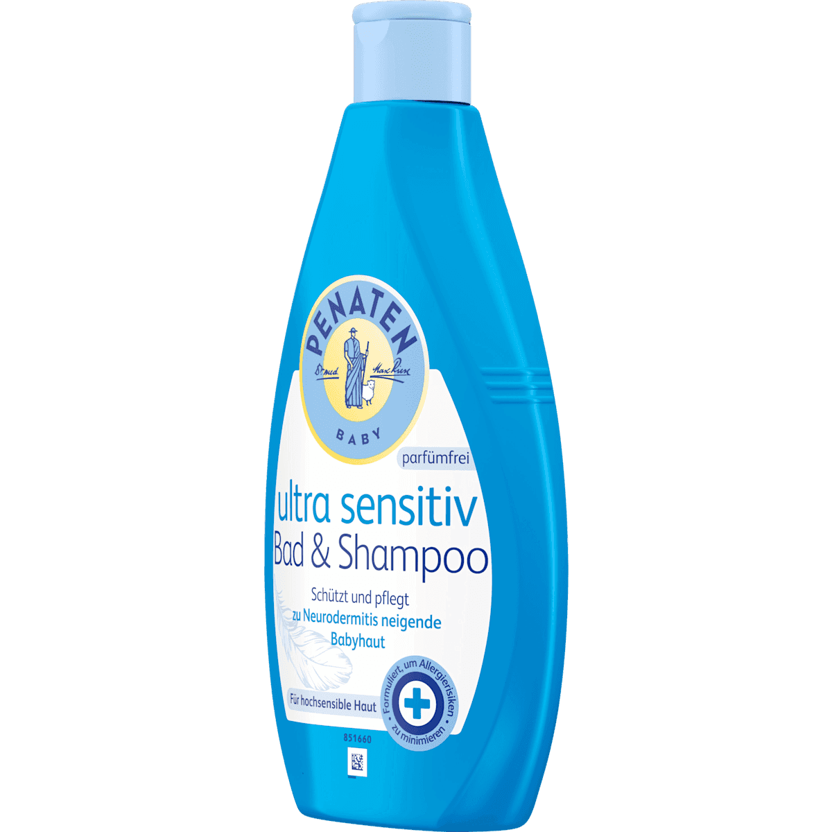 Penaten Bébé Bain moussant Bad & Shampooing ultra sensible, 400 ml (Penaten Baby Badezusatz Bad & Shampoo ultra sensitiv, 400 ml) — produit allemand authentique au Maroc