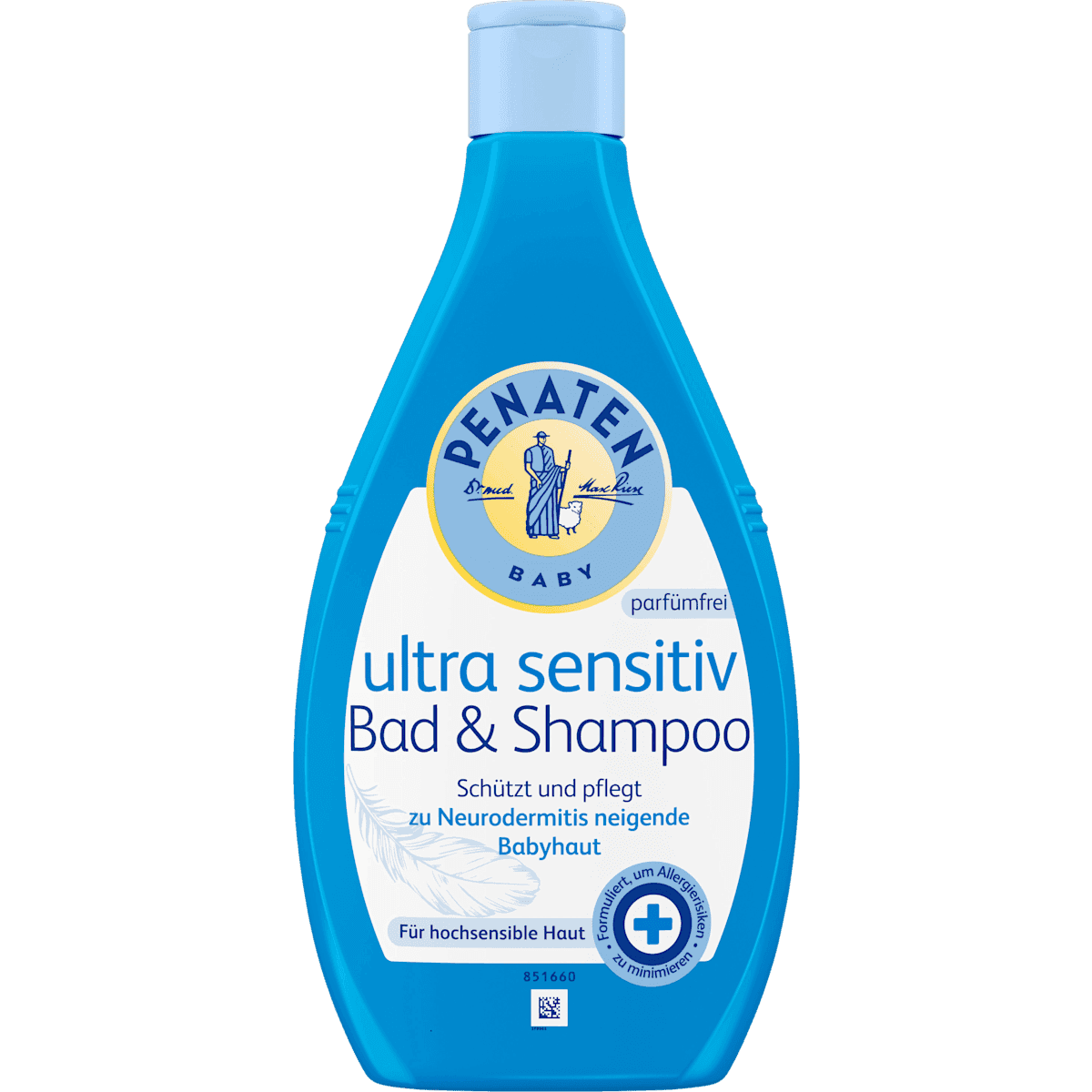 Penaten Baby bubble bath Bad & Shampoo ultra sensitive, 400 ml — authentic German product in Morocco